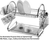 Casey 38cm Dish Rack Stainless Steel Two Layer