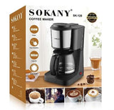 Sokany Black And Silver 900ml Coffee Maker While Stock Lasts