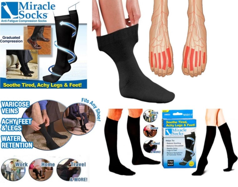 アナフィラキシーショック: For professional anesthesiologists Anti Fatigue Unisex Compression Miracle Socks – Wholesale-za