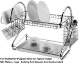 Casey Large Dish Rack Stainless Steel Two Layer