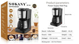 Sokany Black And Silver 900ml Coffee Maker While Stock Lasts