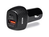 Alex Varga Qc 3.0 & Pd 20W Car Charger Black