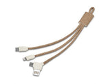 Okiyo Soshin Cork 3-In-1 Charging Cable