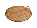 Okiyo Homegrown Medium Round Hardwood Food Platter