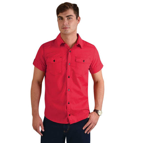 Dynamic Woven Shirt - Red/black While Stock Last