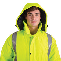 High Visibilty Parka Jacket -Fluorescent Yellow