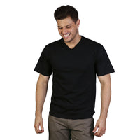 170g Combed Cotton V-neck T-shirt -While Stocks Last