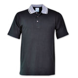 Jacquard Collar Golf Shirt Black - While Stocks Last