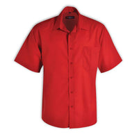 Men's Icon Woven Shirt Short Sleeve Red - While Stocks Last