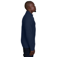 Mens Long Sleeve Pique Knit Polo Shirt