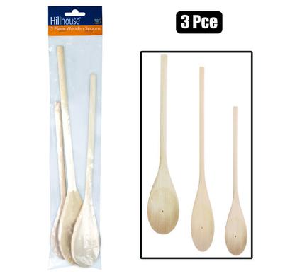 MIXING SPOONS WOODEN PACK OF 3