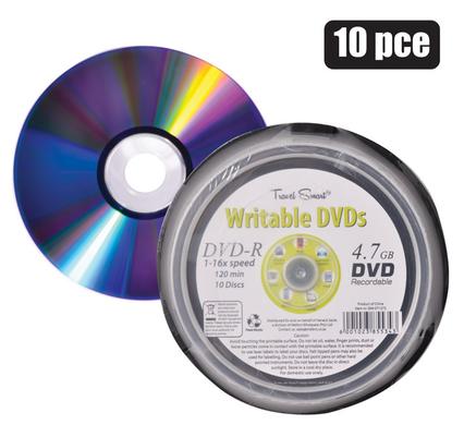 WRITABLE-DVD 4.7GB/120min DRUM-10