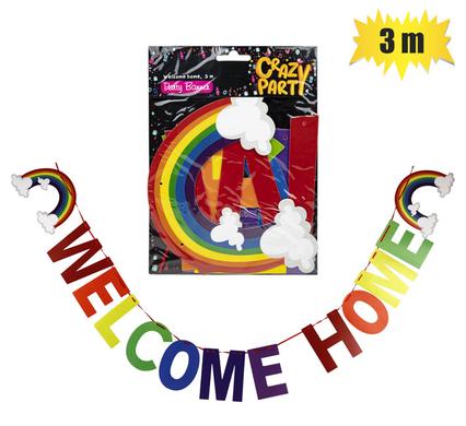 WELCOME HOME PARTY BANNER 3M