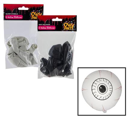 HALLOWEEN HELIUM BALLOONS PACK OF 6