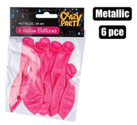 PACK OF 6 HELIUM BALLOONS