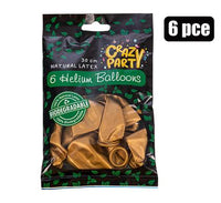 BALLOONS HELIUM BIODEGRADABLE PACK OF 6