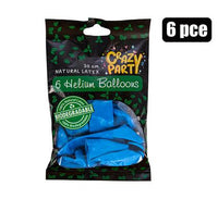 BALLOONS HELIUM BIODEGRADABLE PACK OF 6