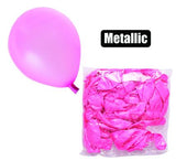 HELIUM METALLIC BALLOONS PACK OF 12