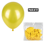 HELIUM METALLIC BALLOONS PACK OF 12