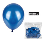 HELIUM METALLIC BALLOONS PACK OF 12