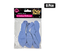 PASTEL HELIUM BALLOONS PACK OF 6