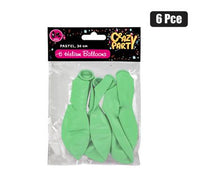 PASTEL HELIUM BALLOONS PACK OF 6