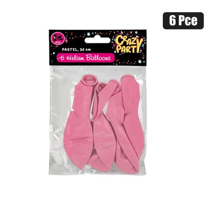 PASTEL HELIUM BALLOONS PACK OF 6