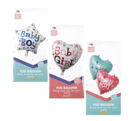 BABY CELEBRATION BALLOON HELIUM FOIL ASSORTED