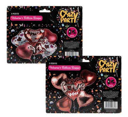 VALENTINES DAY BOUQUET BALLOONS 5PC
