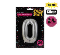 LARGE NUMBER SILVER HELIUM FOIL BALLOON