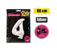 LARGE NUMBER SILVER HELIUM FOIL BALLOON