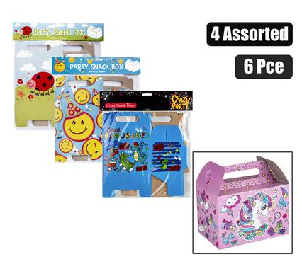 PARTY SNACK BOX 6PC ASSORTED