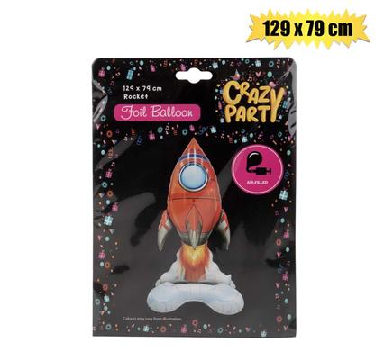 LARGE ROCKET FOIL BALLOON