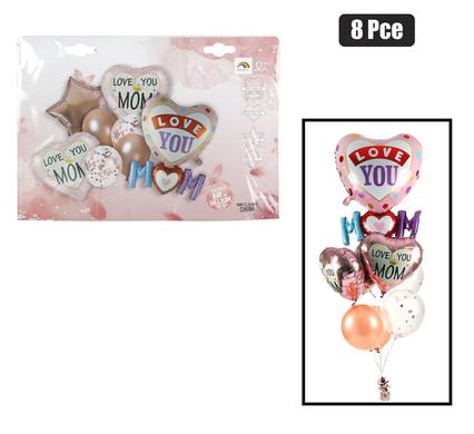 MOTHER'S DAY BOUQUET BALLOON 8 PC