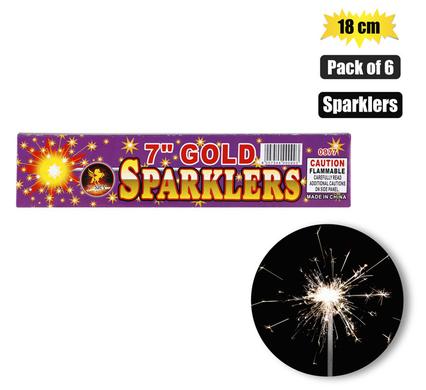 PARTY SPARKLERS 18cm PACK OF 6