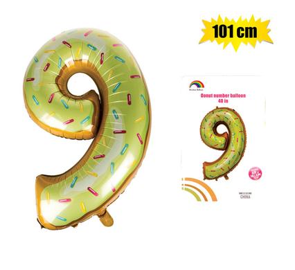 DONUT BALLOON HELIUM FOIL ASSORTED