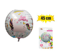 UNICORN BIRTHDAY BALLOON HELIUM FOIL 45CM