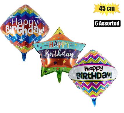 BALLOON AIR FILL WITH STICK SHAPE 45cm