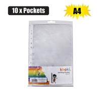 FILE DISPLAY POCKETS A4 PACK OF 10
