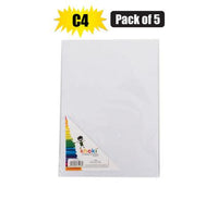 C4 ENVELOPES WHITE PACK OF 5