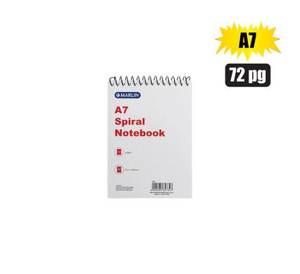 A7 SPIRAL NOTEBOOK 72 PAGE