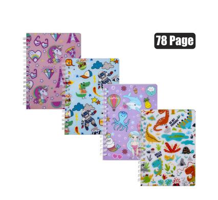 NOVELTY NOTEBOOK ASSORTED DESIGNS 78 PAGE