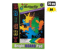 A4 BRIGHT BOARD PAD 20 SHEETS 160GSM