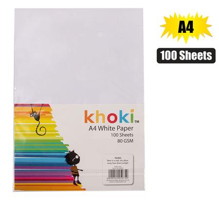 A4 WHITE PAPER 100 SHEETS 80GSM