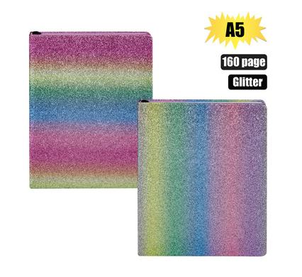 A5 GLITTER OMBRE NOTEBOOK