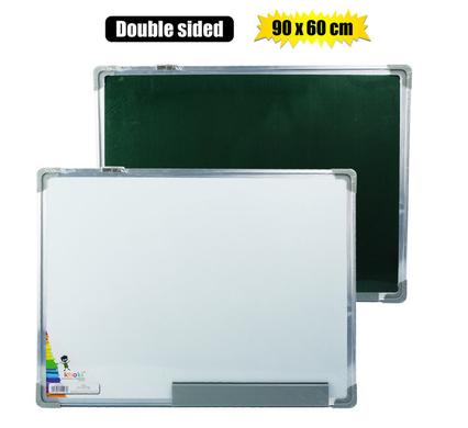 DOUBLE SIDED DRY WIPE CHALK BOARD