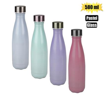 Glass Water Bottle Pastel