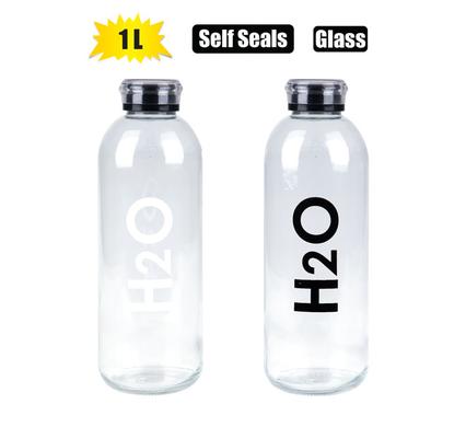 GLASS DRINKING BOTTLE 1L