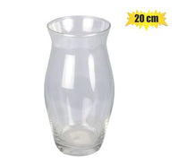 AMPHORA CLEAR GLASS VASE 20cm