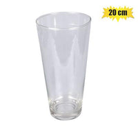 IRIS CLEAR GLASS VASE 20cm